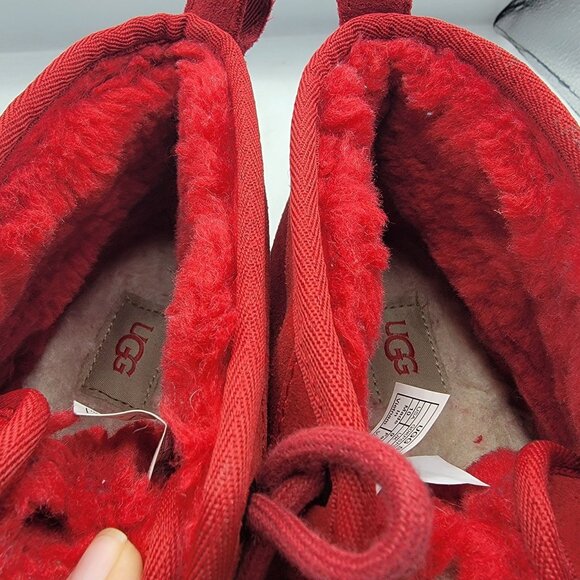 UGG Neumel Mens 10 Red Chukka Boots Lined Warm Casual Outdoors Walking 3236 - Picture 9 of 12